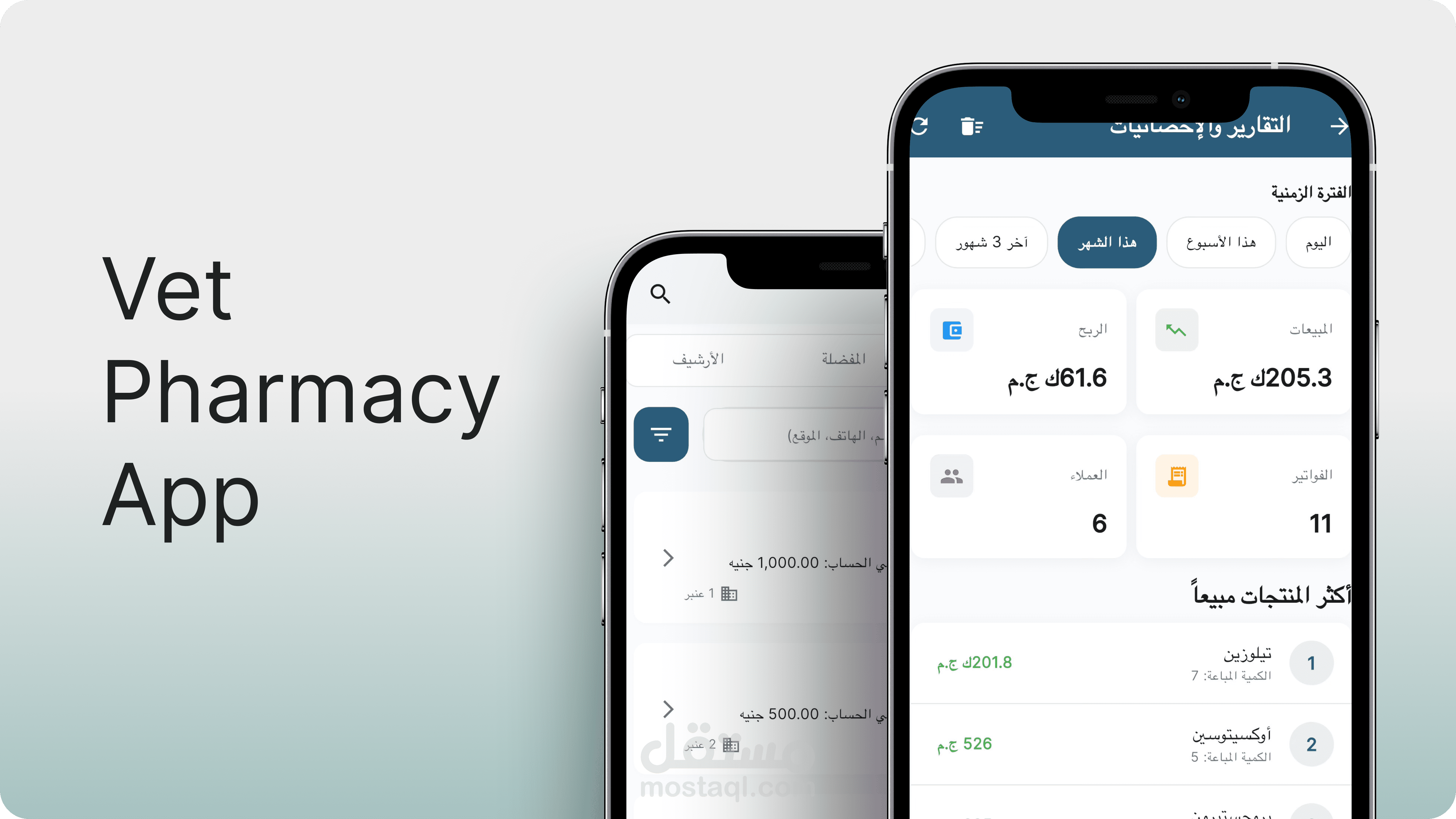 تطبيق ادارة صيدلية بيطرية متكامل باستخدام flutter and supabase for online storage and Backup