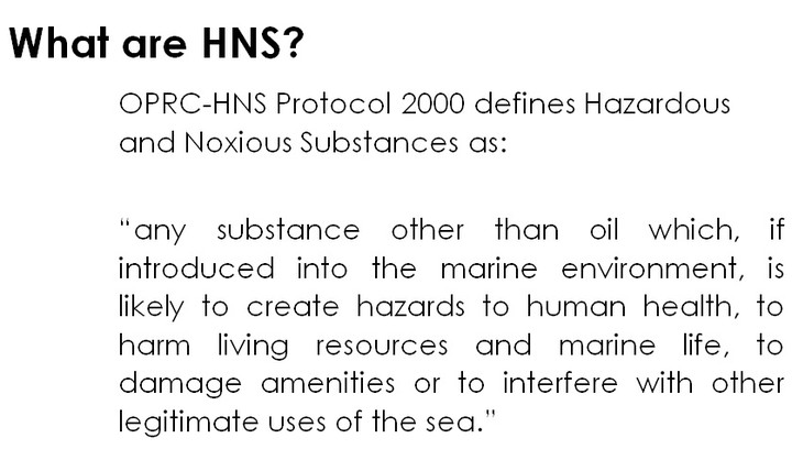 HNS course