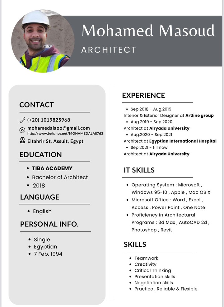 Masoud's CV