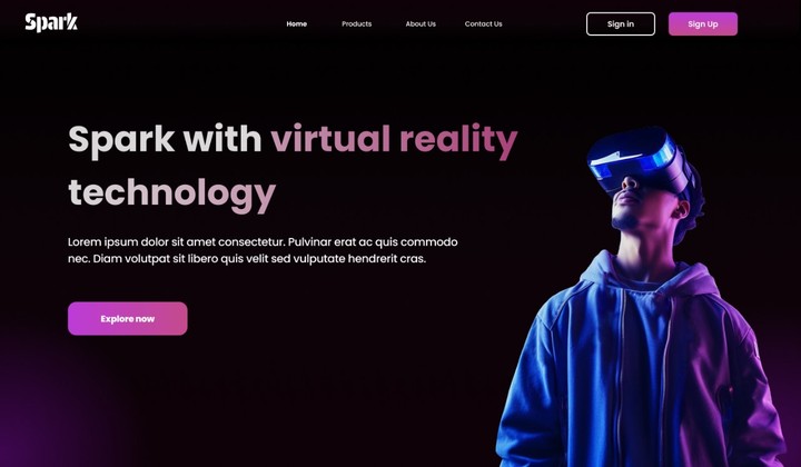 Virtual Reality products website