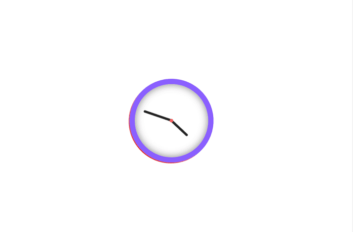 Clock using html & css