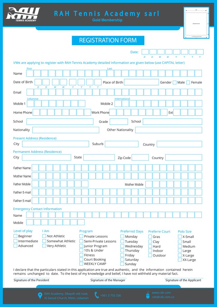 Smart Registeration Application