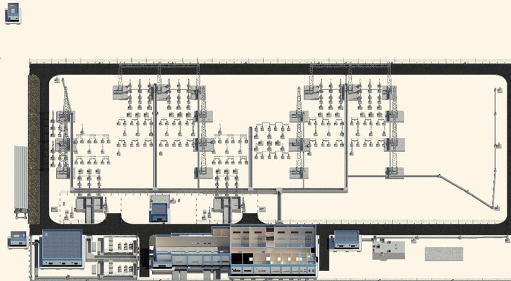 Substation Revit model