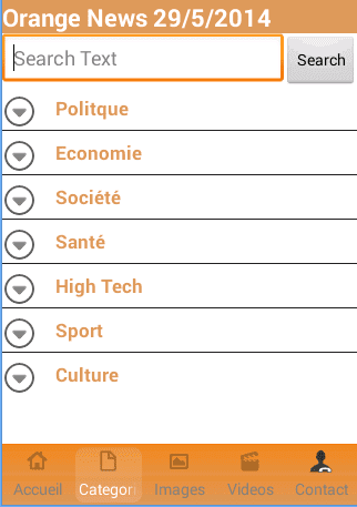 Orange News Android App