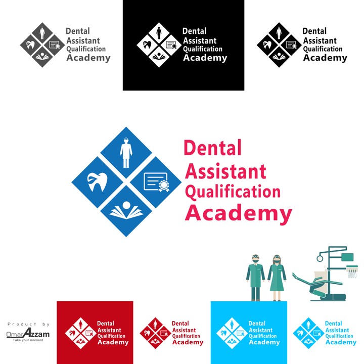 شعار لأكاديمية وعيادة أسنان
