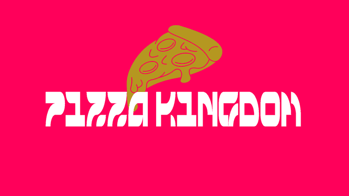 تصميم شعار وهوية بصرية لبراند "PIZZA KINGDOM"