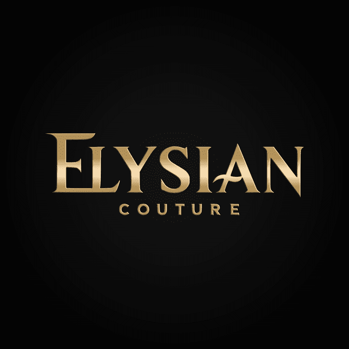 شعار نصي لماركة فاخرة (Elysian Couture)