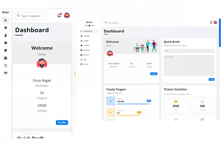 Dashboard By HTML-CSS