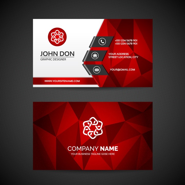 بطاقة زيارة  Visiting Card  بطاقة عمل  Business Card