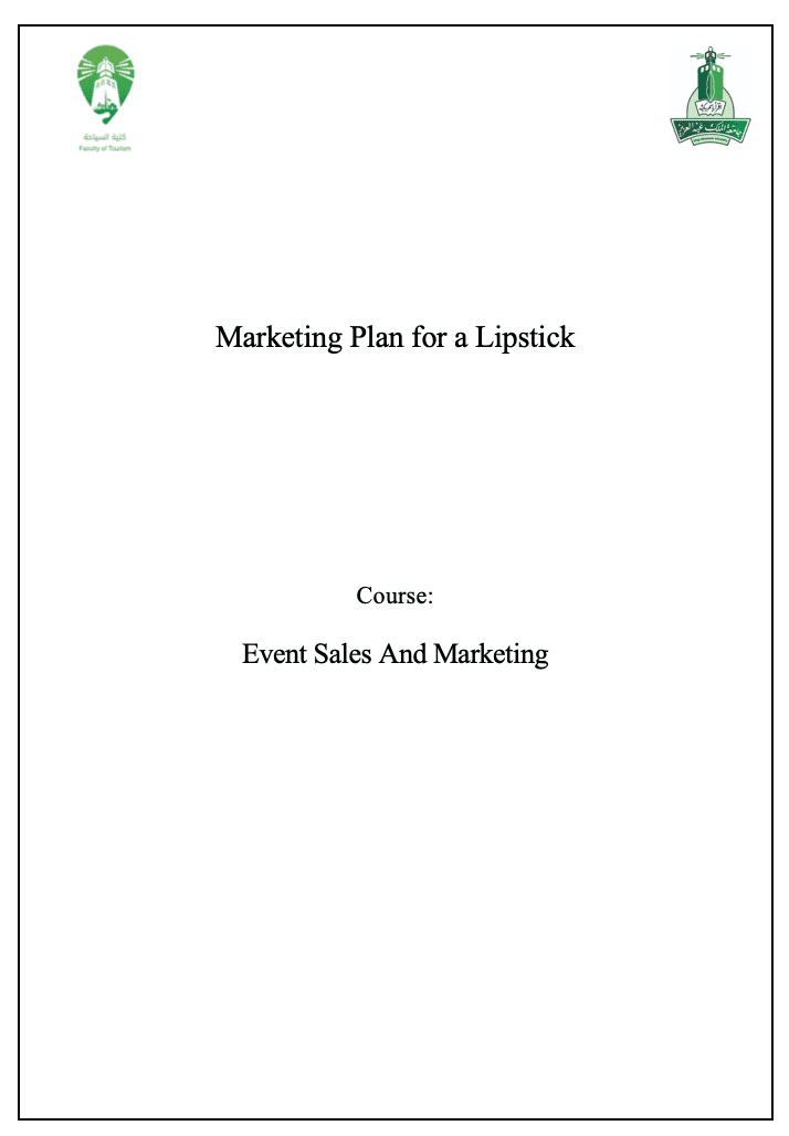 Marketing Plan for a Lipstick