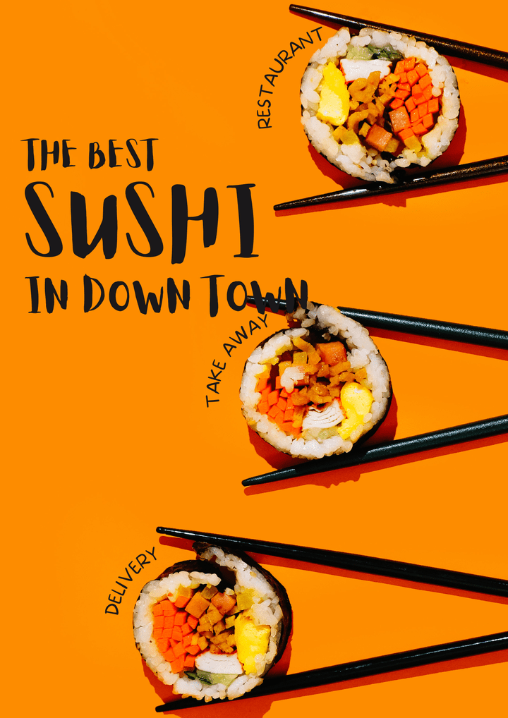 sushi restaurant poster