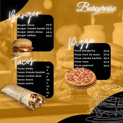 تصميم مطعم Burgeraise