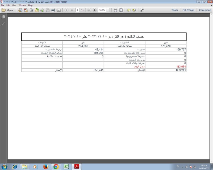 حسابات مالية