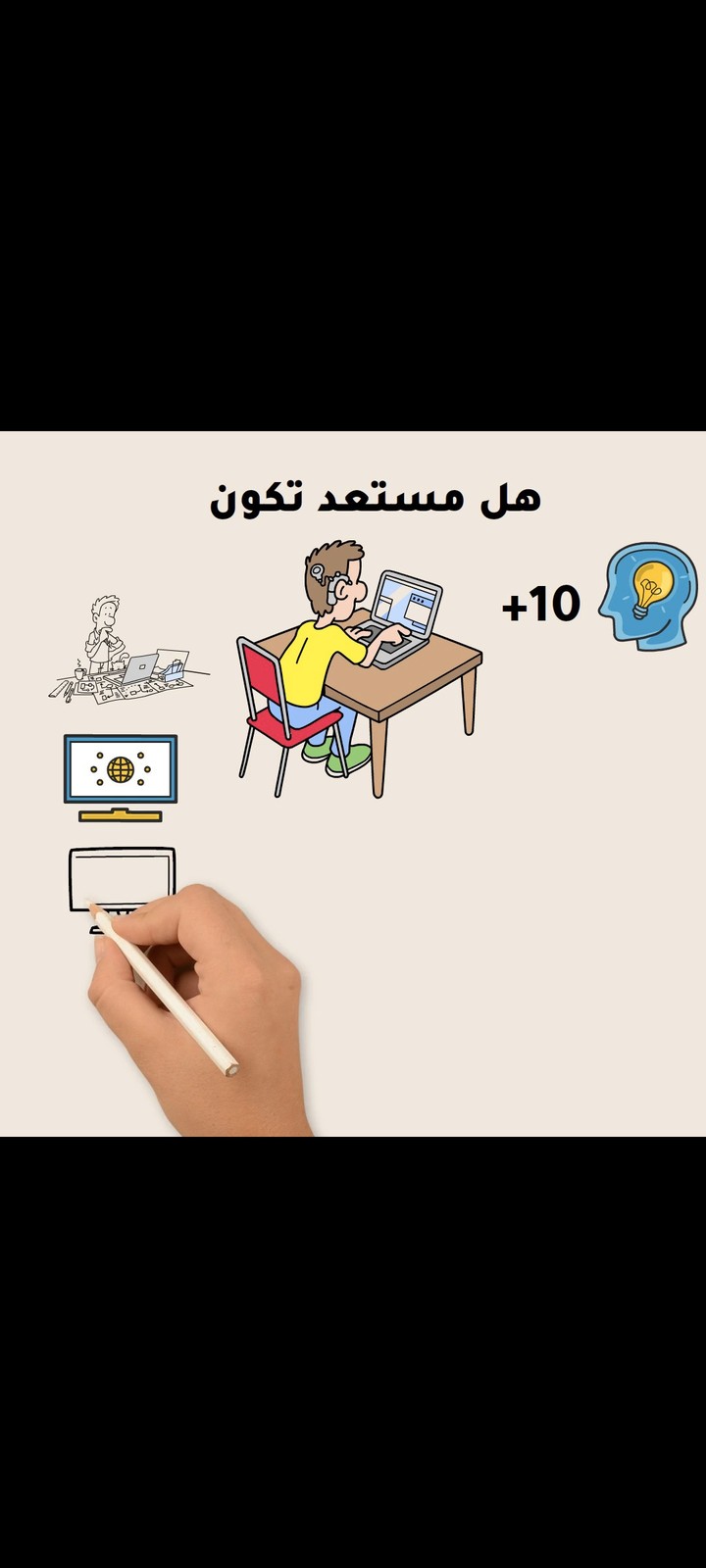 اعلان لكورس السبوبة سوا - وايت بورد انيميشن