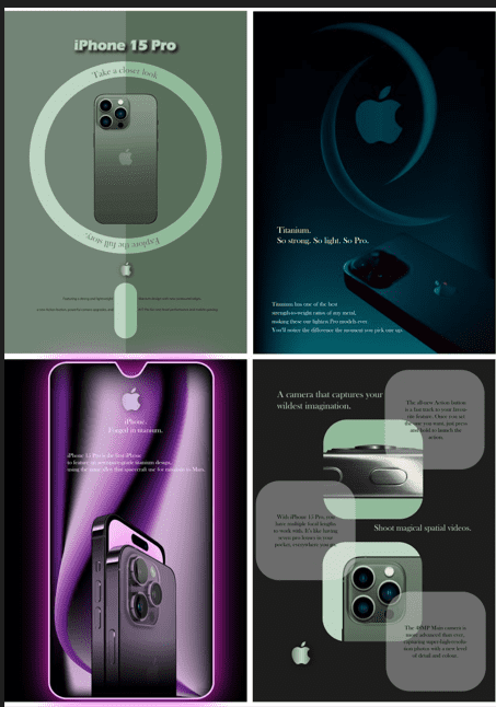 poster about iphone 15