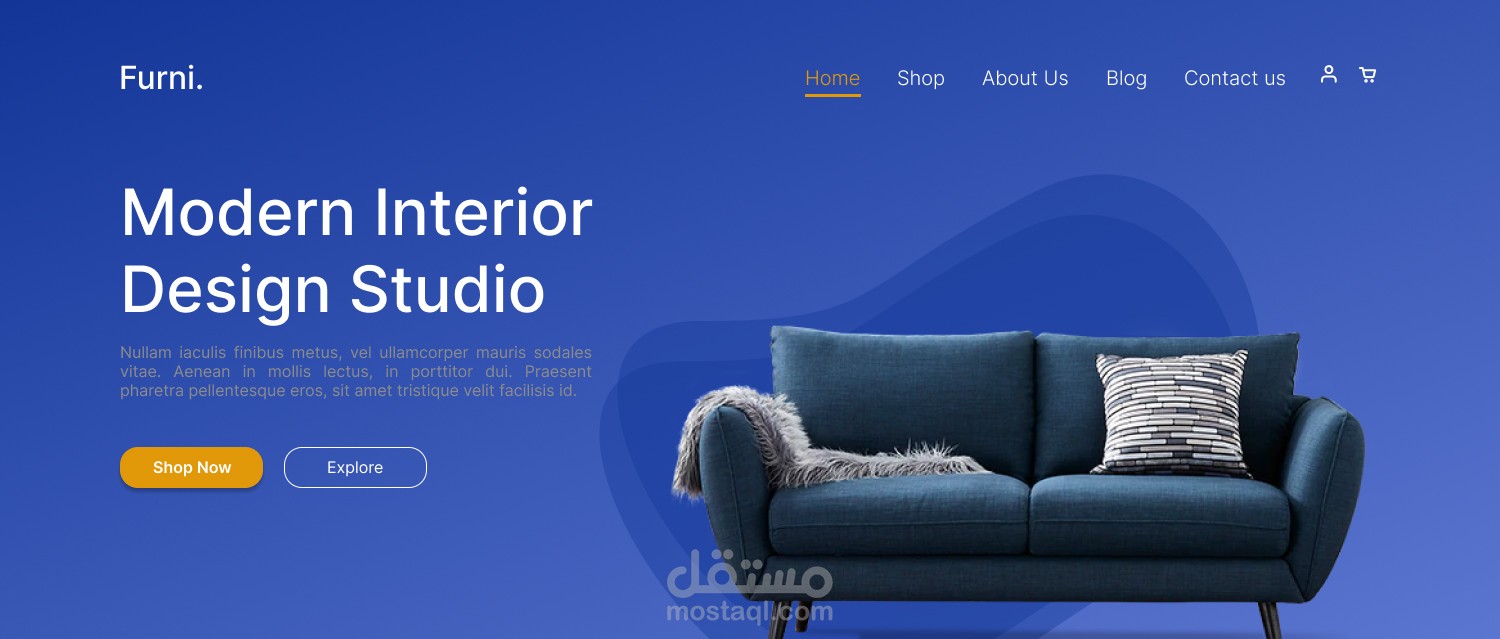 Furniture landing page