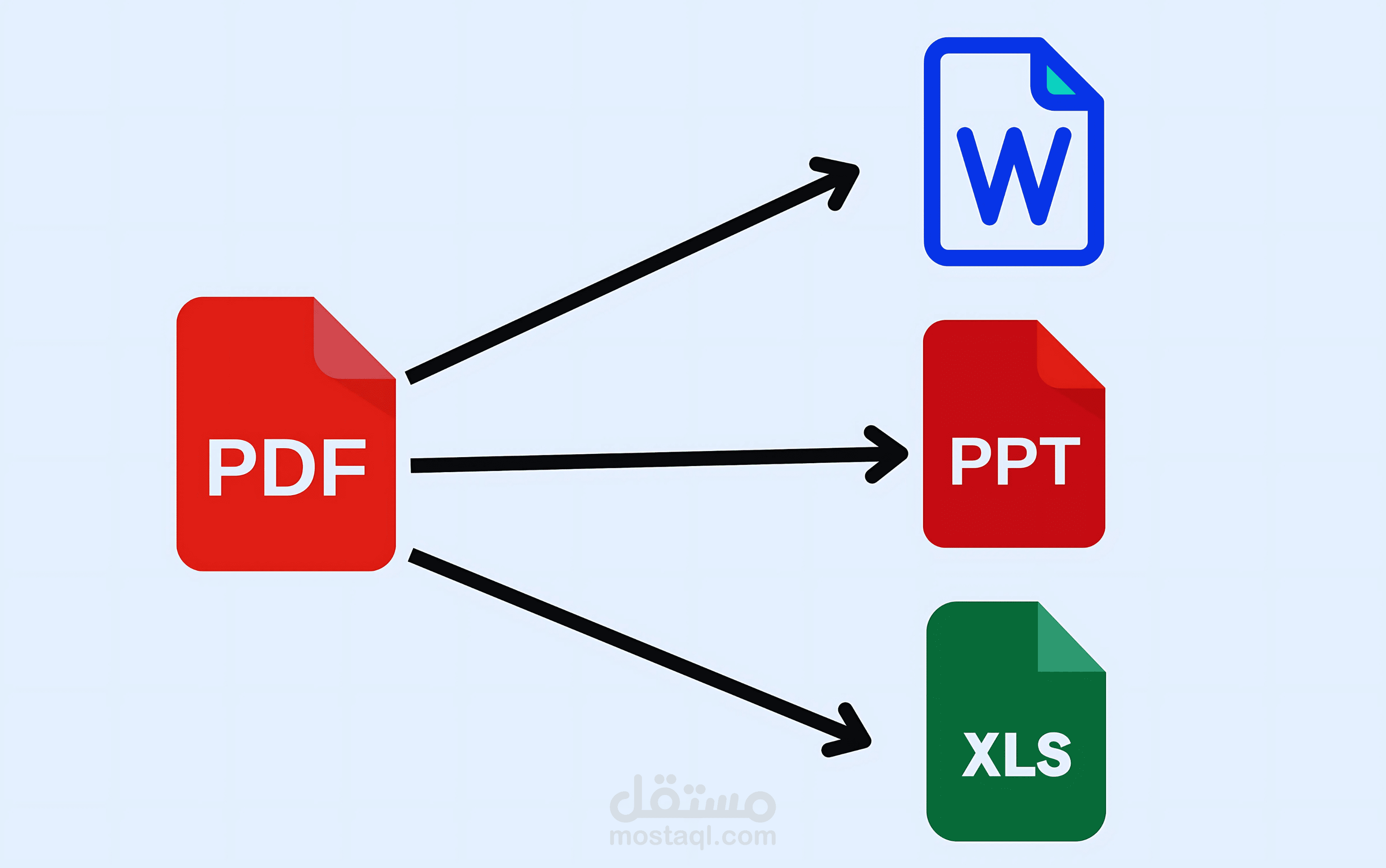 تفريغ او تحويل ملفات pdf الى اكسل وبالعكس