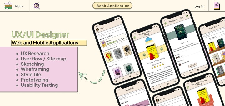 Book Application UX/UI Design