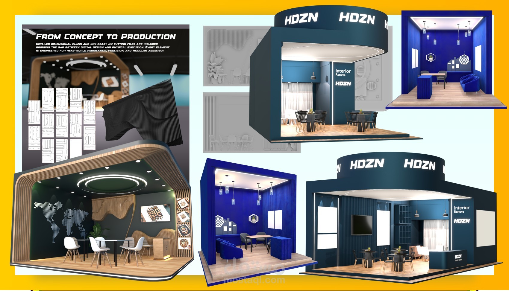 تصميم بوثات للمعارض BOOTHS DESIGN