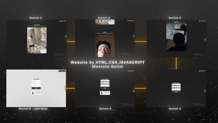 تصميم وتطوير موقعين باستخدام HTML، JavaScript، وCSS