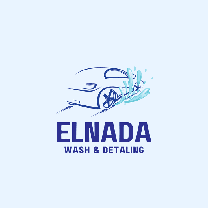 لوجو مغسله سيارات باسم *ELNADA*