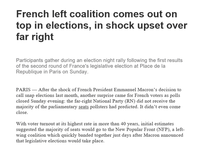 France's Political Earthquake: What the Left's Surprise Victory Means for the Future