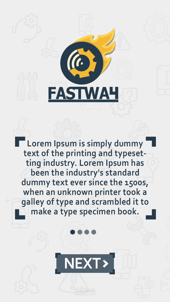 واجهات  إحترافية مبتكرة لتطبيق FASTWAY