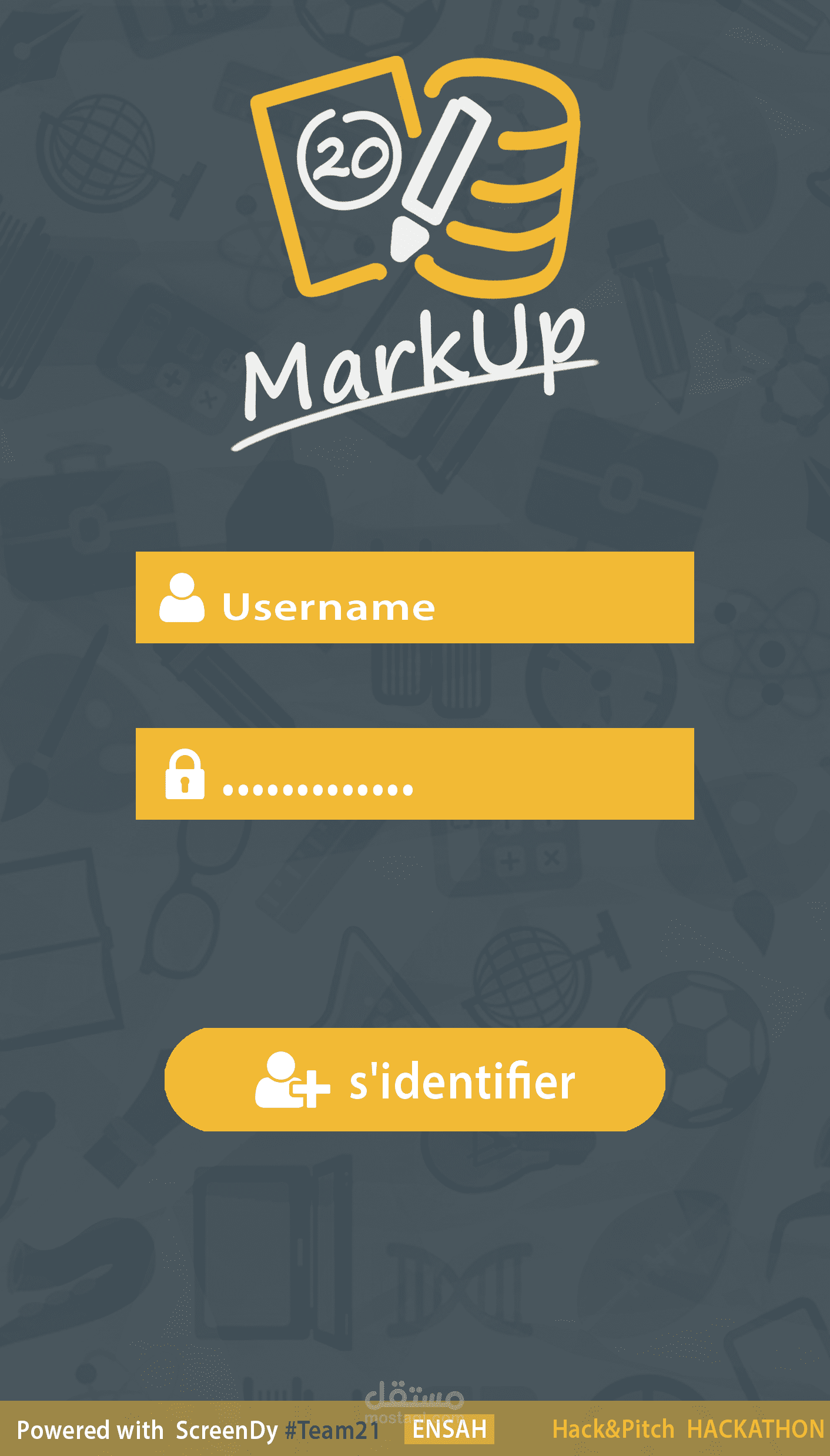 واجهات جملية  لتطبيق MarkUP