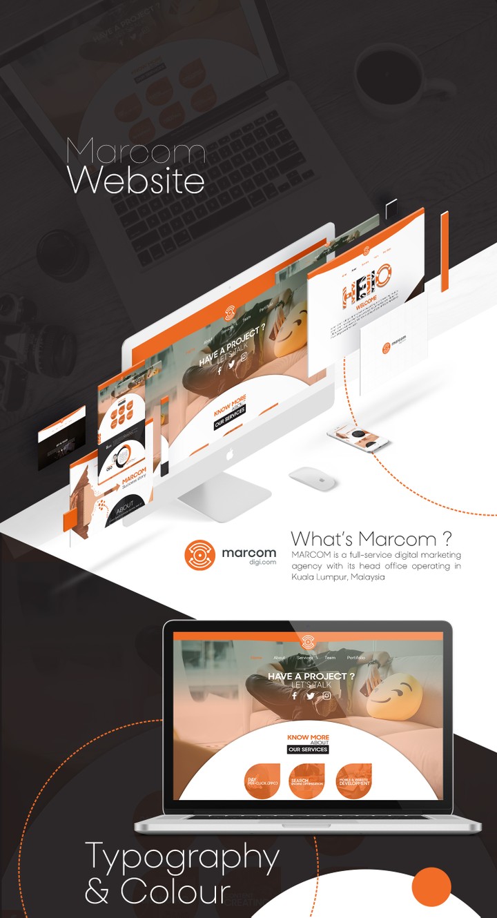 Marcom Website UI Design