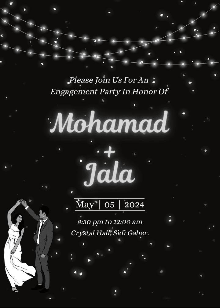 Customized Engagement invitation