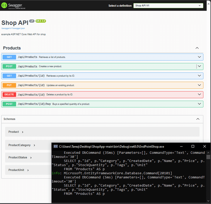 EndPoint المتجر