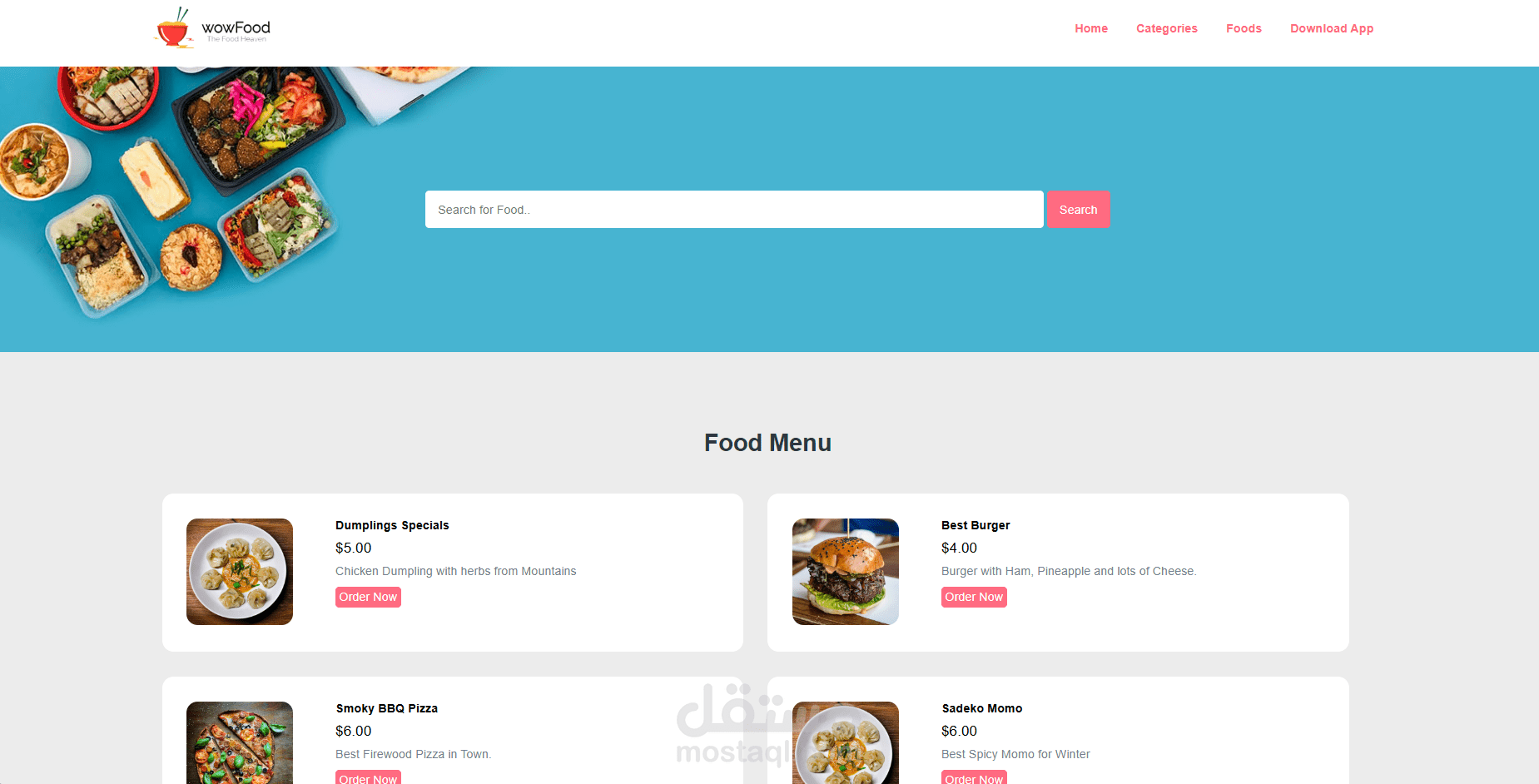 Food E-Commerece