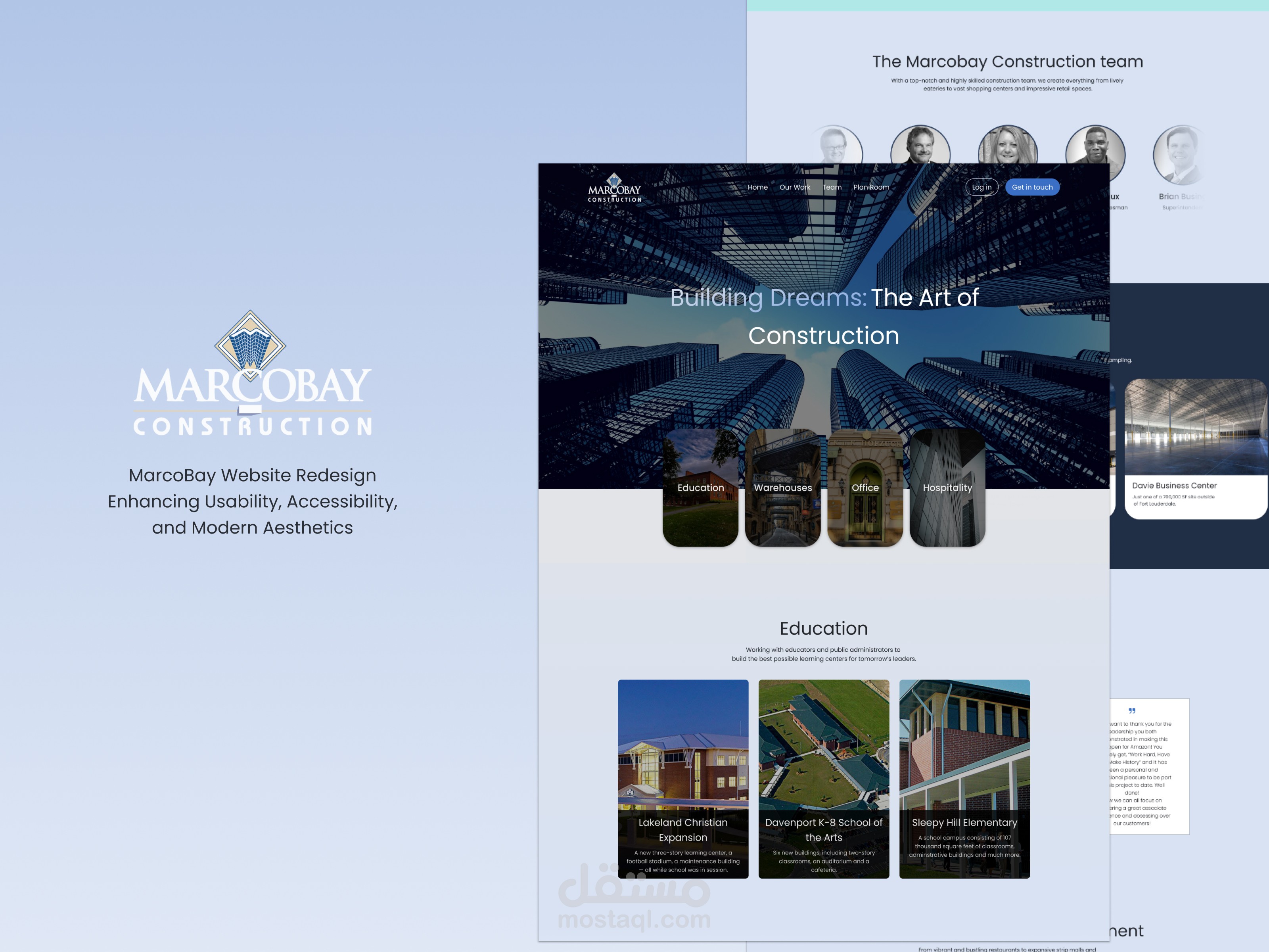 اعادة تصميم موقع Marcobay Redesign