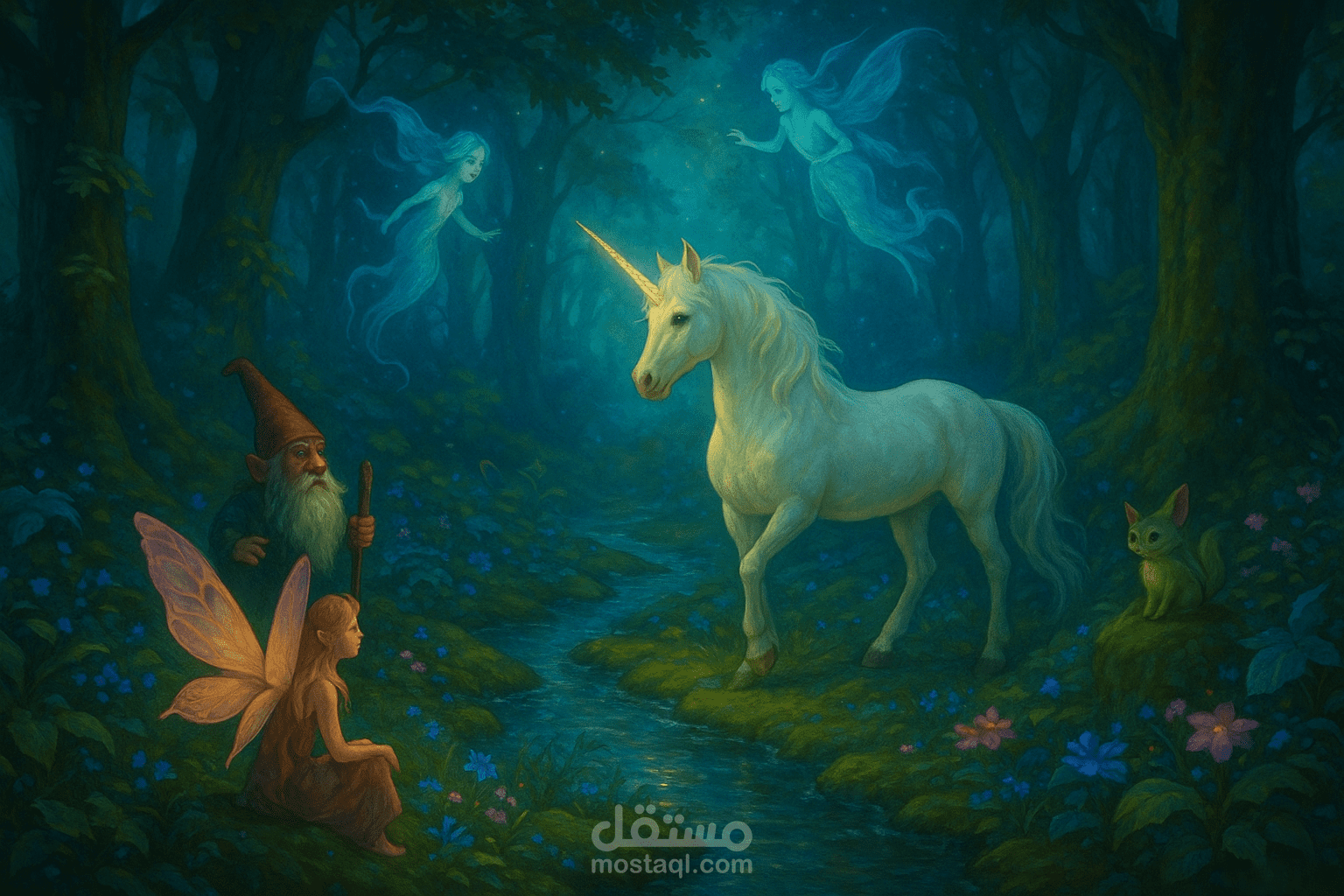 إبداعات فنون الذكاء الاصطناعي: الخيال الرقمي يتجسد (Fantasy & Digital Art)