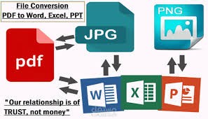 تحويل الملفات pdf word excel jpg..