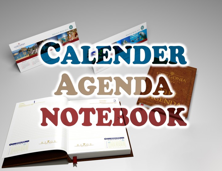 Calender / Agenda / NoteBook / Print / 3D Mockup