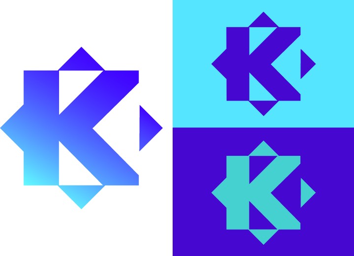 تصميم لوجو احترافي "K"