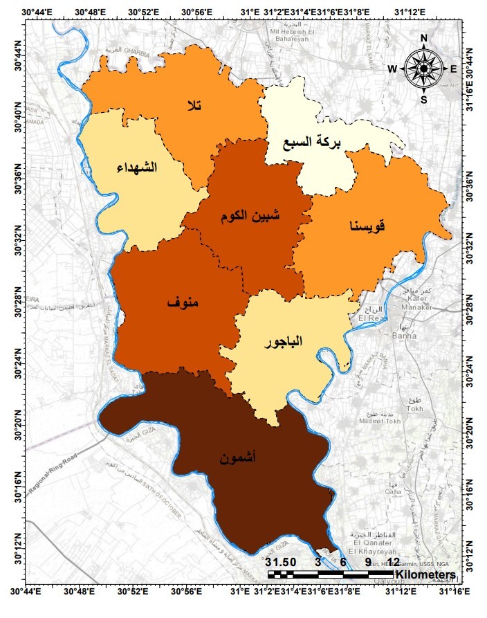 خريطة الأمية لعام ١٩٧٦م