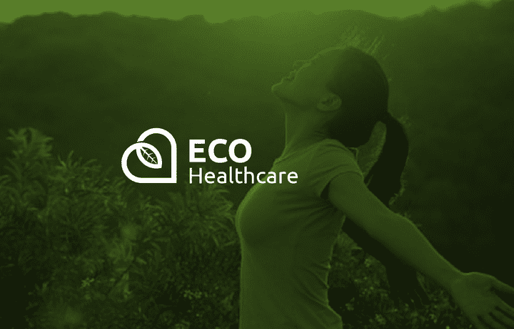 تصميم شعار Eco Healthcare لتصنيع و انتاج الادوات الطبية