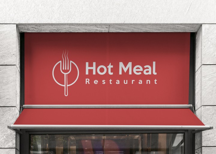 تصميم شعار وهوية بصرية لمطعم Hot Meal