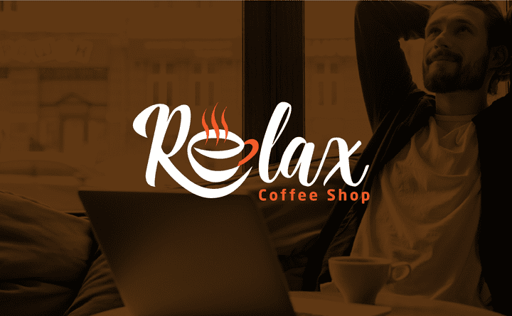 تصميم شعار كافيه Relax