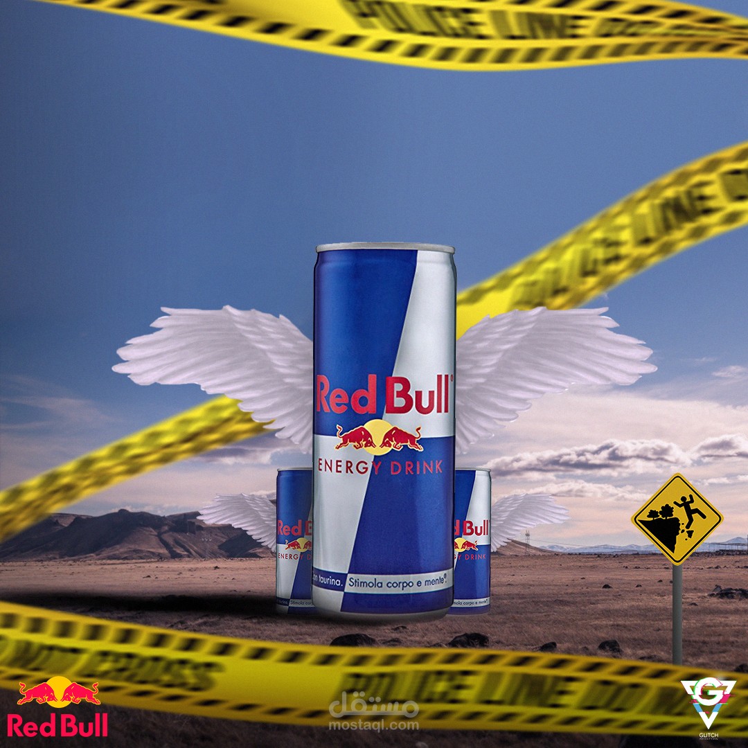 تصميم سوشيال ميديا (Redbull)