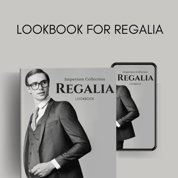 تصميم lookbook لبراند الملابس الرجالية REGALIA