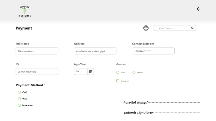 hospiatl system