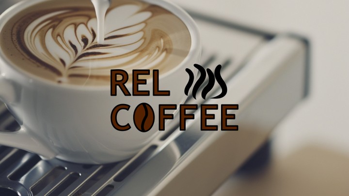 تصميم شعار لمقهى REL COFFEE