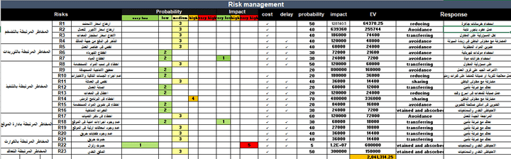 ٌRisk Management Plan for Huge Construction Project in Egypt