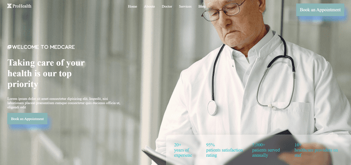 MEDCARE Hospital Website