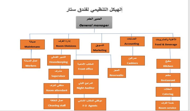 تصميم هيكل تنظيمي وفق سياسة الموارد البشرية