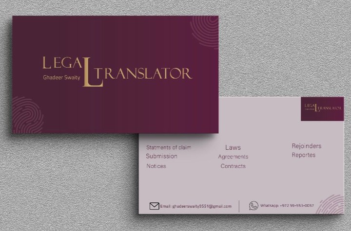 personal card