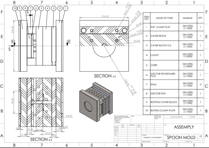 اسطمبه باستخدام SolidWorks